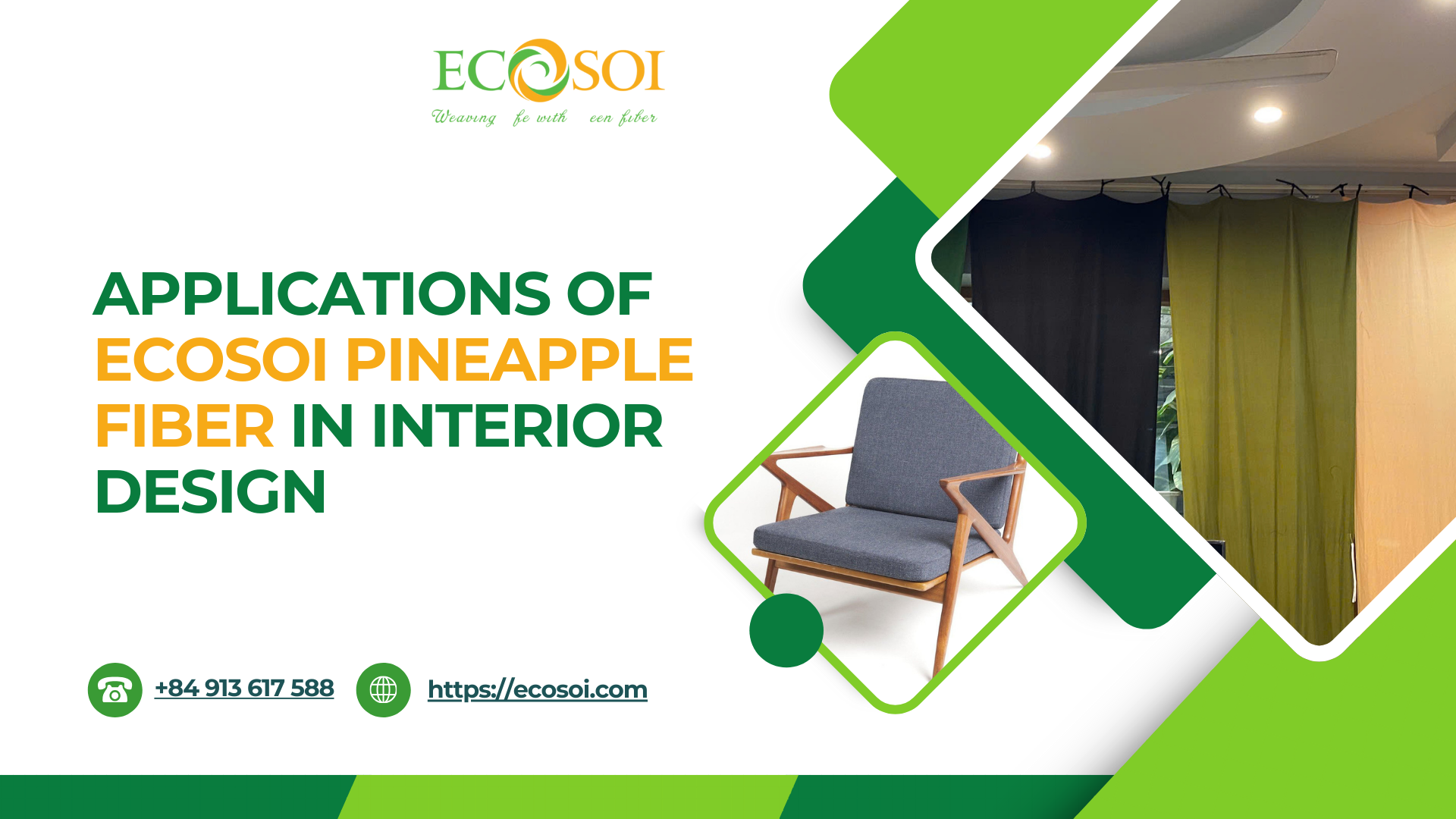 Applications of Ecosoi pineapple fiber in interior design - ECOSOI ...